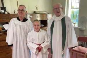 One of our children has become an Altar Server! We are so proud!
